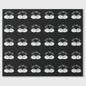 Papier Cadeau Crazy Bao Vous Drôle Dimsum Pun (Plat)