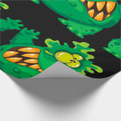 Papier Cadeau Crazy Green Monster