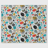 Papier Cadeau Crazy head (Plat)