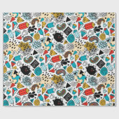 Papier Cadeau Crazy head (Plat)