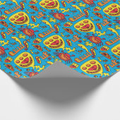 Papier Cadeau Crazy Ocean Créatures et Jaune Sous-marin Jaune (Coin)