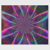 Papier Cadeau Crazy Rainbow Flower Two (Plat)