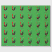 Papier Cadeau Crazy rooster (Plat)