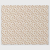 Papier Cadeau Cream Coffee Beans (Plat)