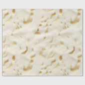 Papier Cadeau Cream Gold Cowhide Animal (Plat)