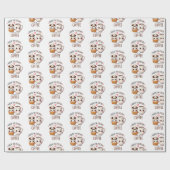 Papier Cadeau Cream to My Coffee Love Gift Wrapping Paper (Plat)