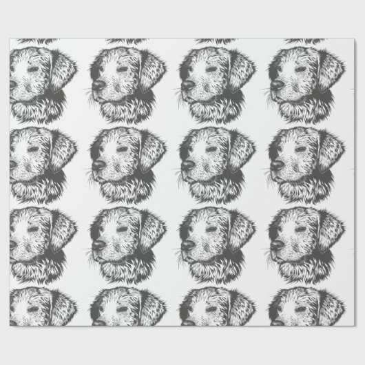 Papier Cadeau Create Your Own Pet Dog Customized (Plat)