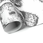 Papier Cadeau Create Your Own Pet Dog Customized (Coin rond)