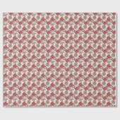 Papier Cadeau Create Your Own Red & Gold Hygge Cookies & Cocoa (Plat)