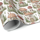 Papier Cadeau Create Your Own Red Toadstool Fairy Houses (Coin rond)