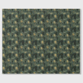 Papier Cadeau Create Your Own Teal Gold Magic Text Black (Plat)