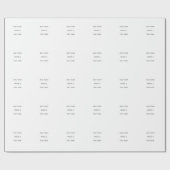 Papier Cadeau Create Your Own white  (Plat)