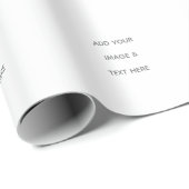 Papier Cadeau Create Your Own white  (Coin rond)