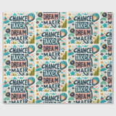 Papier Cadeau Créateur de rêves de faiseur de chance (Plat)