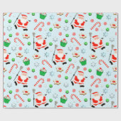 Papier Cadeau Créatif Lacrosse Noël (Plat)