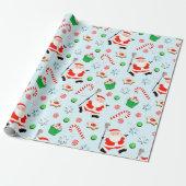 Papier Cadeau Créatif Lacrosse Noël (Déroulé)