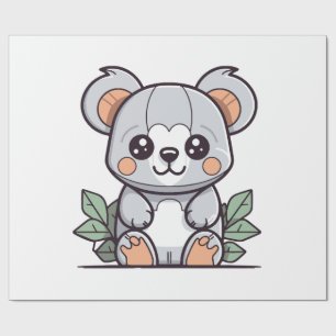 Papier Cadeau Création de Koala Vector Magique Kawaii