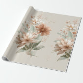 Papier Cadeau création florale (Déroulé)