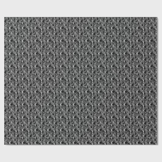 Papier Cadeau Creative Black and White Seamless Abstraction (Plat)