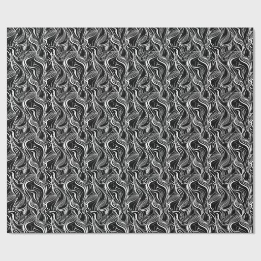 Papier Cadeau Creative Black and White Seamless Abstraction (Plat)