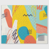 Papier Cadeau Creative doodle art header with different shapes a (Plat)