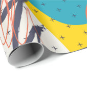 Papier Cadeau Creative doodle art header with different shapes a (Coin rond)
