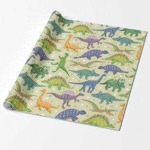 Papier Cadeau Créatures D'Antan