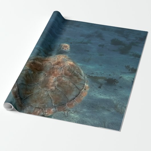 Papier Cadeau Créatures de la mer cool (Déroulé)