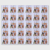 Papier Cadeau Créatures Grand et Petit Chat! (Plat)