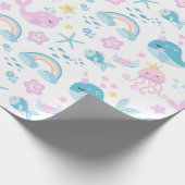 Papier Cadeau Créatures Marines Bébés (Coin)