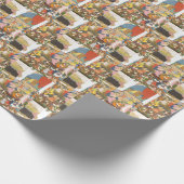 Papier Cadeau Crèche à l'indienne (Coin)