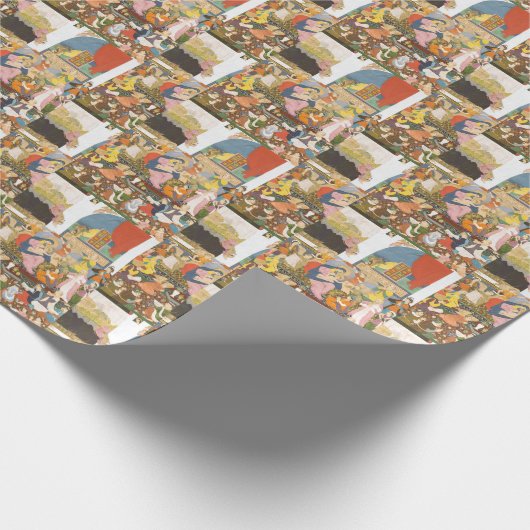 Papier Cadeau Crèche à l'indienne (Coin)