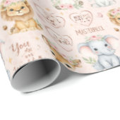 Papier Cadeau Créée avec Crainte et Admiration : Bébé Fille Chré (Coin rond)