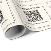 Papier Cadeau Créer instantanément un code QR numérisable pour l (Coin rond)