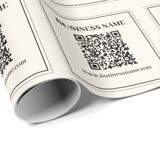Papier Cadeau Créer instantanément un code QR numérisable pour l (Coin rond)