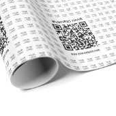 Papier Cadeau Créer instantanément un code QR scannable et un mo (Coin rond)