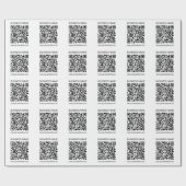 Papier Cadeau Créer un code QR d'entreprise Texte instantané et  (Plat)