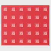 Papier Cadeau Créer un code QR rouge numérisable (modifiable) (Plat)