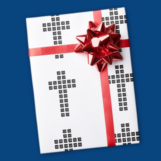 Papier Cadeau Créer un Motif croisé avec n'importe quel logo ou