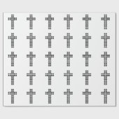 Papier Cadeau Créer un Motif croisé avec n'importe quel logo ou (Plat)