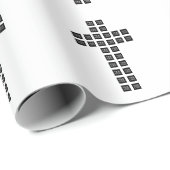 Papier Cadeau Créer un Motif croisé avec n'importe quel logo ou (Coin rond)