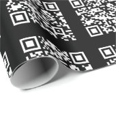 Papier Cadeau Créer un motif de code QR en mosaïque | Couleur mo (Coin rond)