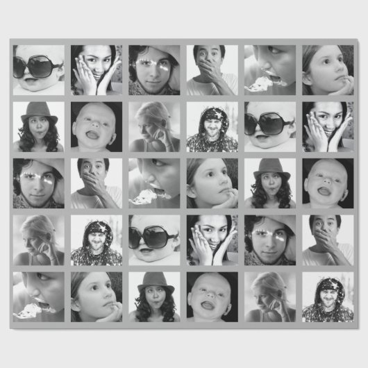 Papier Cadeau Créer-Votre-Propre enveloppe de cadeau du collage (Plat)