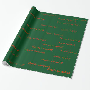 Papier Cadeau créer votre propre motif de nom