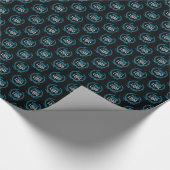 Papier Cadeau Créez une obscurité faite sur commande de couleur (Coin)