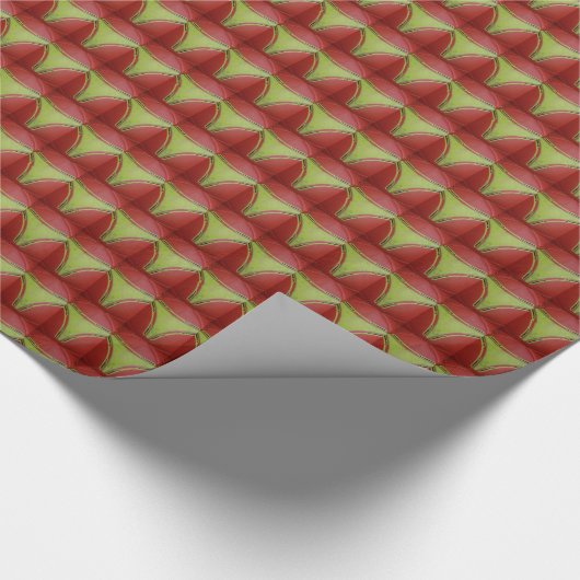 Papier Cadeau Créez vos propres courbes Jaunes d'or. (Coin)