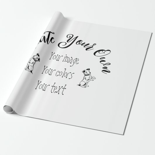 Papier Cadeau Créez vos propres éléments personnalisés (Déroulé)