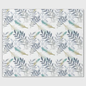 Papier Cadeau Créez vos propres flocons de neige Peacock (Plat)