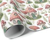 Papier Cadeau Créez vos propres maisons de fées Fly Agaric (Coin rond)