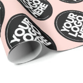 Papier Cadeau Créez votre propre Arrière - plan de logos répétit (Coin rond)